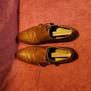 Mens COLE HAAN  Double Monk Rust Shoe